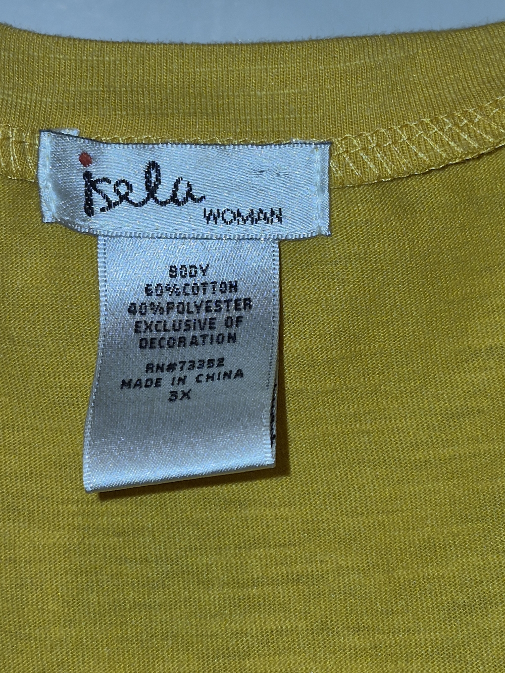 Women’s Mustard Crochet-Trim Tunic Top - Picture 4 of 5